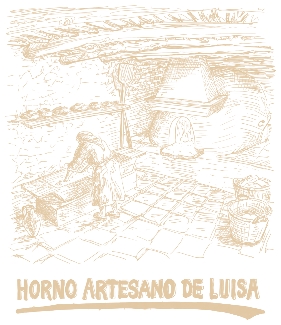 Logotipo del Horno Artesano de Luisa: horno de leña tradicional